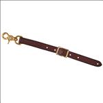 TUCKER WESTERN TACK HORSE LEATHER HALTER BRIDLE CHEEK BROWN WITH BRASS HARDWARE