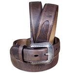 CRAZY CORRECT BROWN MENS WESTERN BASIC LEATHER BELT