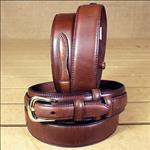 BROWN MENS WESTERN BASIC RANGER LEATHER BELT