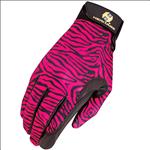 WILD ZEBRA HERITAGE PERFORMANCE RIDING GLOVE HORSE EQUESTRIAN