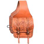 BH108F- HILASON WESTERN LEATHER COWBOY TRAIL RIDE HORSE SADDLE BAG