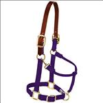 WEAVER PURPLE BREAKAWAY ORIGINAL ADJUSTABLE CHIN & THROAT SNAP HORSE HALTER