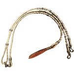 CR06 HILASON WESTERN RAWHIDE BRAIDED LEATHER SHOW ROMMEL ROMEL ROMAL REINS HORSE