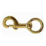 HILASON WESTERN TACK HEAVY DUTY SOLID BRASS BOLT SWIVEL SNAP WITH ROUND EYE