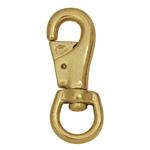 HILASON WESTERN TACK BRASS PLATED MALLEABLE IRON BULL SNAP 7/8in X 4in