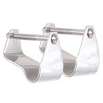 NEW TOUGH-1 STRAIGHT ALUMINUM HORSE SADDLE STIRRUP