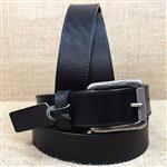 JUSTIN BLACK BENT RAIL BOMBER WESTERN LEATHER MENS BELT