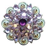 AMERO PINK PURPLE CRYSTALS BERRY CONCHO RHINESTONE HEADSTALL SADDLE