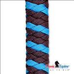 CLASSIC EQUINE NYLON HORSE HALTER ROPE LEAD LEATHER POPPER