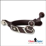 CLASSIC EQUINE MEDIUM 5/8 INCH BAND DIAMOND DESIGN SPUR