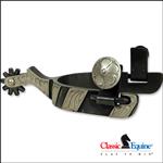 LARGE CLASSIC EQUINE COWBOY SERIES SPUR 3/4 INCH BAND WITH CHAP GUARD