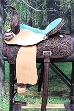 HILASON WESTERN LEATHER BARREL RACING TRAIL PLEASURE HORSE SADDLE