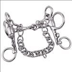 WEAVER LEATHER MINIATURE PELHAM HORSE BIT 3-1/2 INCH SNAFFLE MOUTH
