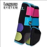 COLOR BURST BLACK CLASSIC EQUINE LEGACY SYSTEM HORSE HIND LEG SPORT BOOT PAIR