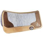 HILASON WESTERN WOOL FELT SADDLE PAD W/ LEATHER BORDER BARREL RACER COWBOY