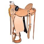 WD085F- HILASON BIG KING WESTERN WADE RANCH ROPING COWBOY TRAIL SADDLE 15 16 17