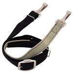 HILASON BLACK BEIGE WESTERN TACK NYLON HORSE TIE DOWN W/ ELASTIC