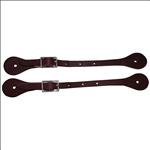 HILASON BURGUNDY LATIGO LEATHER KID SPUR STRAPS WESTERN TACK