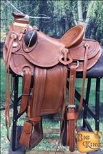 HILASON BIG KING SERIES WESTERN WADE RANCH ROPING COWBOY TRAIL HORSE SADDLE