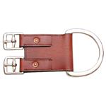 TOUGH-1 ROYAL KING LEATHER 2 BUCKLE WESTERN TACK HORSE CINCH GIRTH CONVERTER
