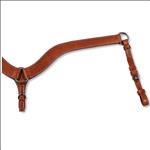 CIRCLE Y WALNUT LEATHER FLORAL TOOLED SPOTS TACK HORSE BREAST COLLAR