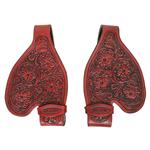 HILASON REPLACEMENT SHORT FENDERS MAHOGANY TREELESS WESTERN SADDLE YOUTH