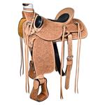 WD92 HILASON BIG KING WESTERN LEATHER WADE RANCH ROPING HORSE SADDLE 15  16  17 