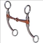 PROFESSIONAL CHOICE BOB AVILA COPPER WESTERN SNAFFLE HORSE MOUTH BIT