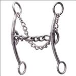 6.75  PROFESSIONAL CHOICE DERBY CHAIN MOUTHPIECE HORSE MOUTH BIT