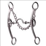 6.75  PROFESSIONAL CHOICE DERBY TWISTED LOW PORT HORSE CURB MOUTH BIT