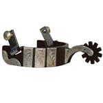 PROFESSIONAL CHOICE BOB AVILA MEDIUM SHANK SILVER WESTERN HORSE TACK SPURS