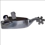 PROFESSIONAL CHOICE POLISHED STEEL WESTERN COWHAND SPURS 6 POINT ROWEL