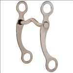 HILASON NICKEL PLATED PONY CURB HORSE BIT LOW PORT MOUTH