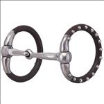 HILASON ANTIQUE BROWN MINIATURE RING BIT STAINLESS STEEL SNAFFLE MOUTH