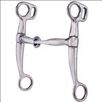 AH110 HILASON STAINLESS STEEL BREAKING HORSE BIT SNAFFLE MOUTH