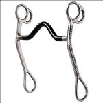 HILASON STAINLESS STEEL CURB HORSE BIT SWEET IRON MEDIUM PORT MOUTH