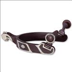 CLASSIC EQUINE MEDIUM SIZE DIAMOND DESIGN SPUR BLUNT ROWEL