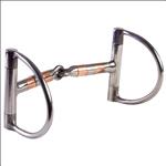 HILASON STAINLESS STEEL DEE RING SNAFFLE HORSE BIT WITH COPPER ROLLER