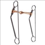 HILASON STEEL HORSE BIT 5  COPPER SNAFFLE MOUTH