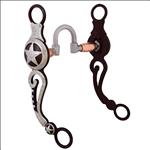 HILASON STAINLESS STEEL CURB HORSE BIT CORRECTION MOUTH WITH COPPER ROLLER
