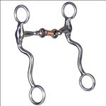 HILASON STAINLESS STEEL SNAFFLE HORSE BIT WESTERN DOG BONE FUTURITY