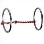 HILASON STAINLESS STEEL EGGBUT SNAFFLE HORSE BIT 5  MOUTH 2-3/4  FLAT DEES