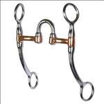 HILASON STAINLESS STEEL HORSE CURB BIT 5  CORR MOUTH 7  CHEEKS COPPER INLAY