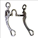 HILASON DIECAST ALUMINUM 5  MOUTH HORSE CURB BIT 8-1/2  ENG CHEEKS CORRECTION