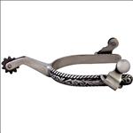 HILASON STAINLESS STEEL MEN SPUR AUTUMN LEAVES ENGRAVED BAND