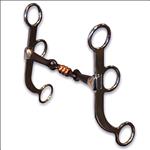 PROFESSIONAL CHOICE BOB AVILA TRAINING THREE PIECE COPPER ROLLER HORSE MOUTH BIT