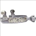PROFESSIONAL CHOICE HORSE TACK FLORAL HORSEMAN 10PT ROWEL SILVER BALL SPURS