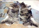 S033 HILASON HAIR ON LEATHER PURE BRAZILIAN COWHIDE SKIN RUG CARPET EXOTIC LIGHT