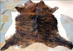 S1052 HILASON HAIR ON LEATHER PURE BRAZILIAN COWHIDE SKIN RUG CARPET EXOTIC DARK