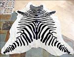 S1055 HILASON HAIR ON LEATHER PURE BRAZILIAN COWHIDE SKIN RUG CARPET ZEBRA